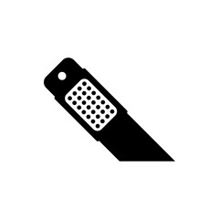 office knife flat vector icon