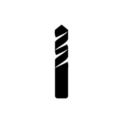 drill bit flat vector icon