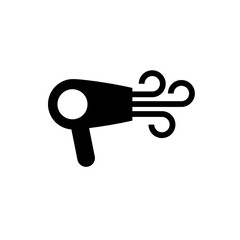 construction hairdryer flat vector icon