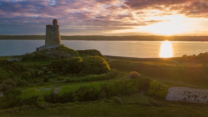 lighthouse at sunset