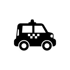 taxi flat vector icon
