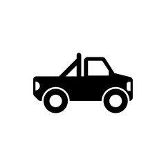 car pickup flat vector icon