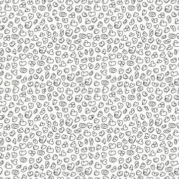 Hand drawn marker and ink seamless patterns