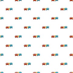 Boom car pattern seamless vector repeat for any web design