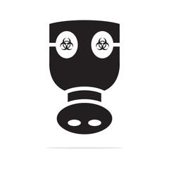 Chemical mask icon. Vector concept illustration for design.