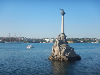 Sevastopol. The monument to the flooded ships