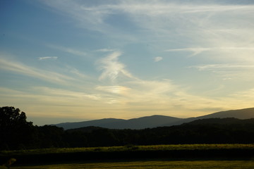 Farm Landscape in Virginia Blue Ridge Mountains