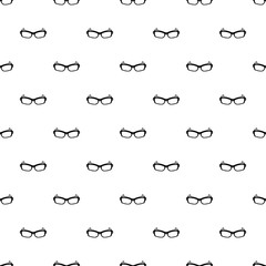 Naklejka premium Eyeglasses pattern seamless vector repeat geometric for any web design