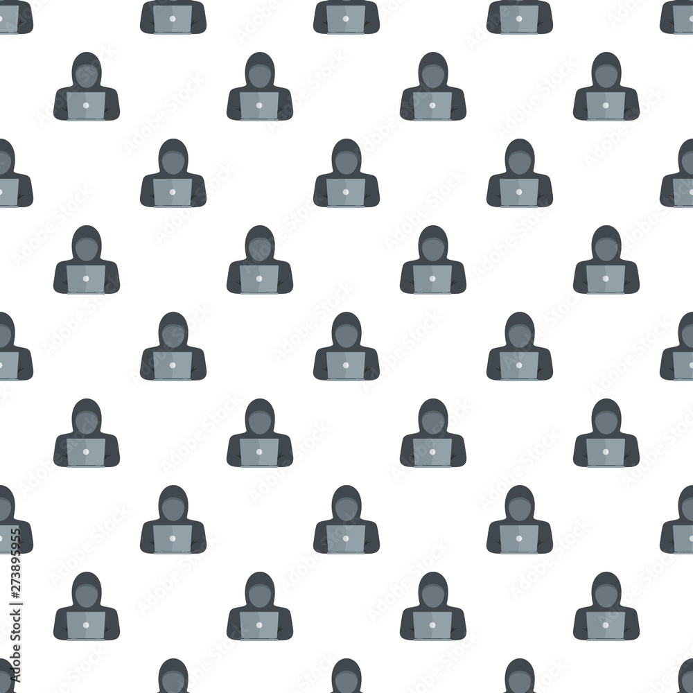 Poster computer thief pattern seamless vector repeat for any web design
