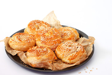 Burekas filled with feta cheese 