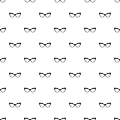 Man spectacles pattern seamless vector repeat geometric for any web design