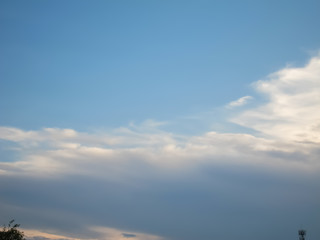 Darkening Clouds at Sunset 