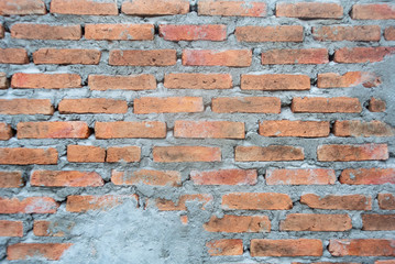 old red brick wall background