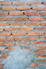 Fototapeta premium old red brick wall background