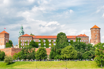 Obraz premium Wawel castle in Krakow, Poland, Europe.