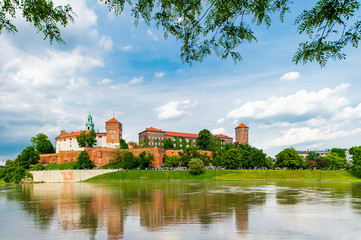 Fototapeta premium Wawel castle in Krakow, Poland, Europe.