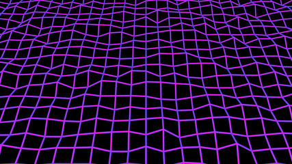 Synth grid, ModularGrid, Retrowave background