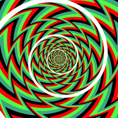 Fototapeta na wymiar optical illusion spiral background