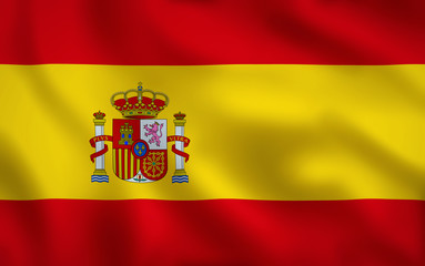 Obraz premium Spain Flag Image Full Frame