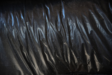 Garbage bags. Group of Black Plastic Bags Filled with Trash. waste management in large cities....