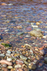 Stones on the beach Stonehaven, Scotland