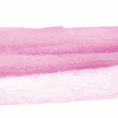 Pink watercolor texture background, hand painted vector illustration.
