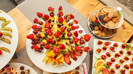 Juicy and fresh Party Fruit Salad sticks for party