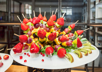 Juicy and fresh Party Fruit Salad sticks for party