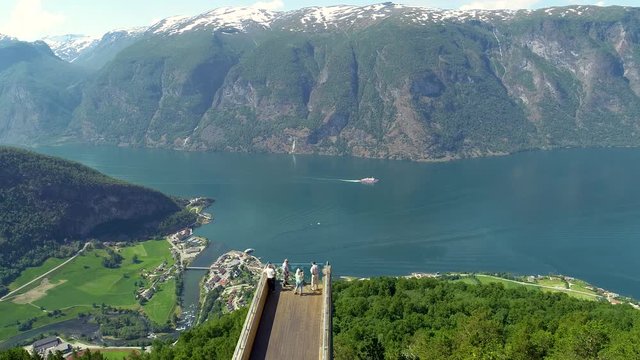 Stegastein viewpoint. Aurland, Norway.