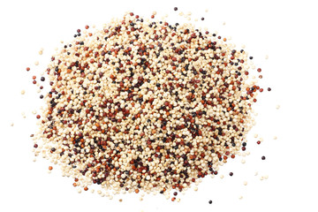 quinoa isolated on white background. quinoa seed
