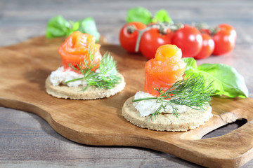 Tasty fresh vegetarian sandwiches and ingredients for them