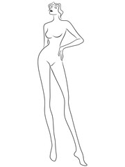 Charming and sophisticated young woman