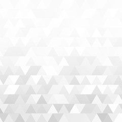 Abstract retro pattern of geometric triangles. Triangular white and gray background. Polygonal mosaic. Vector illustration.