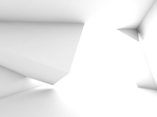 Abstract empty white room 3 d