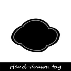 Hand drawn vector handmade, craft knitting and art labels