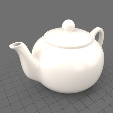 Porcelain teapot 1