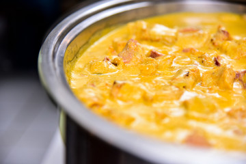 chicken stroganoff, top view