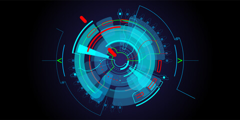 HUD and FUI for new interface computer or smart phone