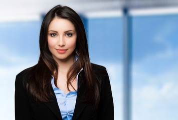Beautiful businesswoman portrait in her office