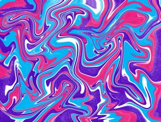 Trend colorful background, made in the technique of fluid art. Abstract marble texture, can be used as a fashionable background for posters, cards, invitations, Wallpaper. Fluid art. Modern art.