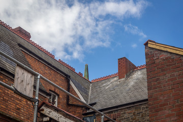 roof of an old house