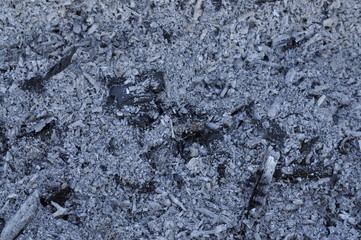 Ash, gray rough background, in grunge style