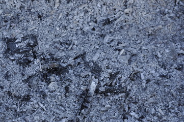Ash, gray rough background, in grunge style