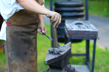 blacksmith at work