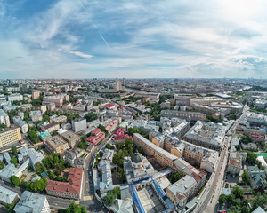 Ivanovsky Convent in Moscow. Ivanovsky Convent is a large stauropegic Russian Orthodox convent in Moscow. Aerial view