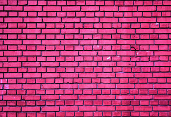 Fototapeta na wymiar background texture old wall pink brick
