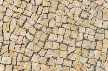 Floor typical Lisbon, detail of a typical soil in Portugal