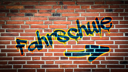 Fototapeta premium Schild 394 - Fahrschule