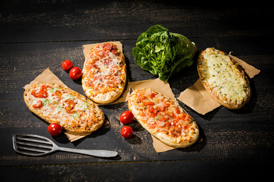 Rustic pizza breads