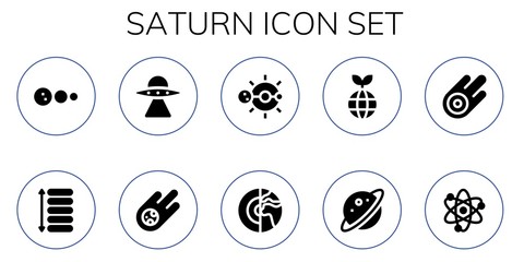 saturn icon set © Anna